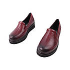 Туфлі жіночі Kesim бордові натураьна шкіра, 36, фото 5