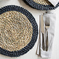 Популярний! Соломяна підставка під гаряче Нескінченність 38 см - Краща якість тільки на Nukleon.com.ua
