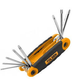 Набір інструментів Tolsen ключів Torx 8 розмірів T9-40 (20069) - оригінал