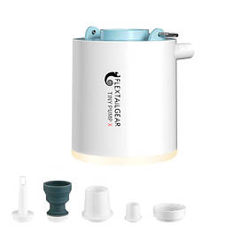 Насос електричний портативний 180л/хв 1300мАг з ліхтариком 3в1, Tiny Pump X - оригінал