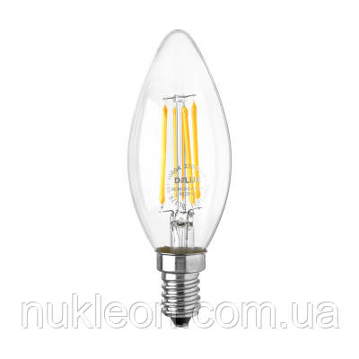 Популярний! Лампочка Delux BL37B 4 Вт 4000K 220В E14 filament 3шт (90016735) - Краща якість тільки на Nukleon.com.ua, фото 1