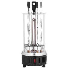 Електрошашличниця Ardesto VEG-HY1000, 900 Вт, 5 шампурів, обертання 360, U-подібні нагрівач (VEG-HY1000) - оригінал