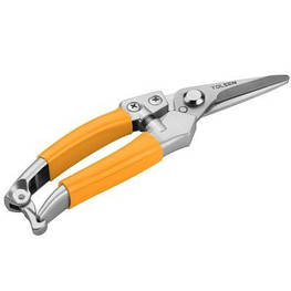 Секатор Tolsen 200 мм, нержавіючі прямі леза (31031) - оригінал