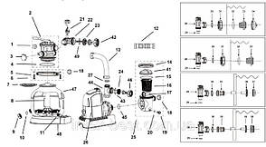 Пісочний фільтр з насосом Intex 28652 Sand Filter Pump на 50 кг піску, фото 4