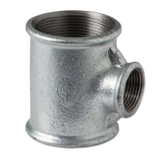 Редукційний трійник оцинкований Berg Montana 2х1 1/4х2, фото 1