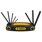 Promo Ціна! Набір інструментів Topex ключі шестигранні Torx T9-T40, набір 8 шт. (35D959) - тільки на ZaGrosh.com.ua