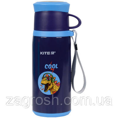 Promo Ціна! Поїльник-непроливайка Kite Cool термос350 мл синій (K21-305-02) - тільки на ZaGrosh.com.ua