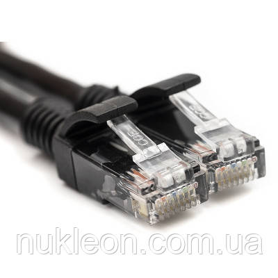 Популярний! Патч-корд 35м, UTP, cat.5e, CU, black PowerPlant (CA912643) - Краща якість тільки на Nukleon.com.ua