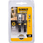 Promo Ціна! Набір біт DeWALT IMPACT TORSION, ударних, Pz2, L=50 мм, 2 шт.+магнітний тримач (DT70535T) - тільки на ZaGrosh.com.ua