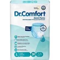 Популярний! Підгузки для дорослих Dr.Comfort Трусики Large 100-150 см 30 шт (8680131205615) - Краща якість тільки на
