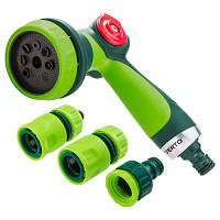 Популярний! Пістолет для поливу Verto пістолетний з коннектором 1/2" та з&apos;єднувачами (15G712) - Краща якість тільки на