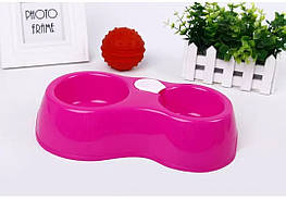 Годівниця поїлка автоматична для собак і для котів (рожевий) - оригінал