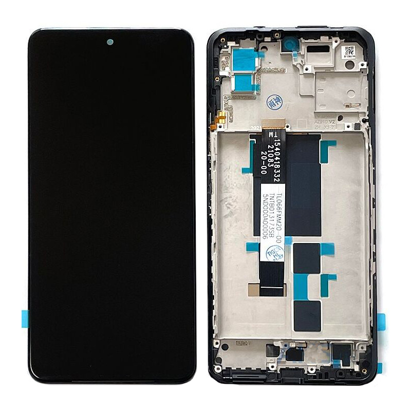 Дисплей Xiaomi Poco X3 GT (2021) у зборі із сенсором і рамкою Stargaze Black service orig