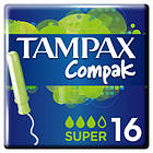 Promo Ціна! Тампони Tampax Compak Super з аплікатором 16 шт. (4015400219712/4015400219743) - тільки на ZaGrosh.com.ua