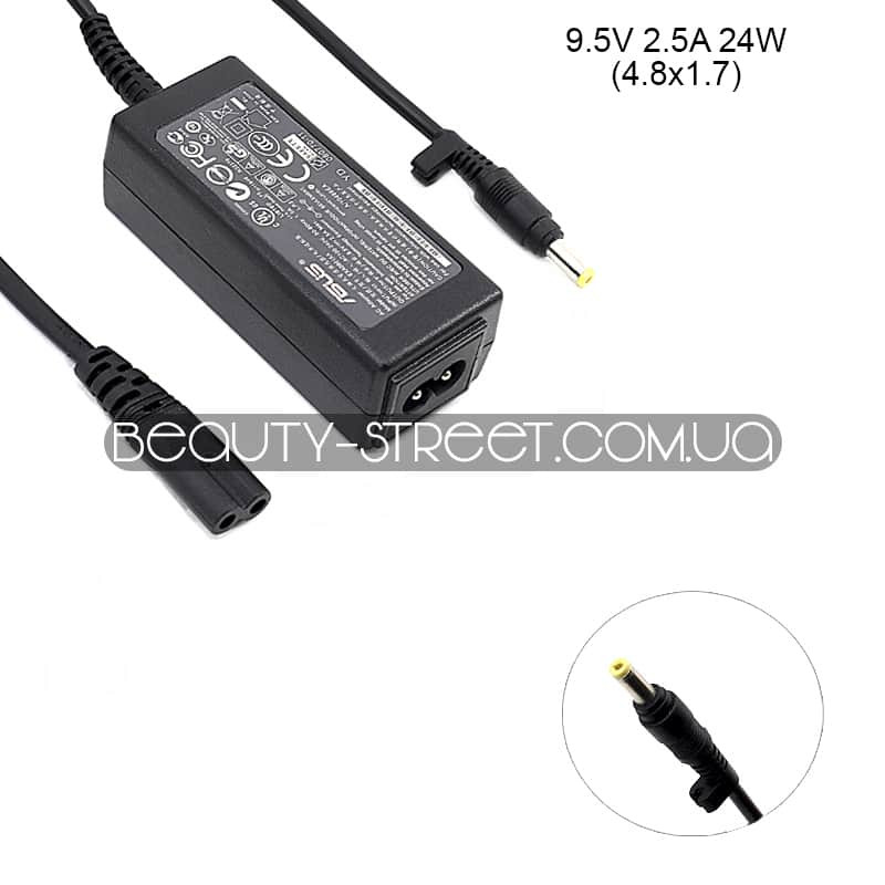 Блок живлення для ноутбука Asus 9.5 V 2.5 A 24W 4.8x1.7 (A)