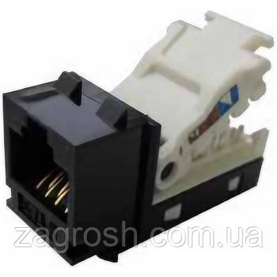 Promo Ціна! Модуль Keystone RJ45 UTP кат. 6, безінструментальний, black Molex (KSJ-00087-04) - тільки на ZaGrosh.com.ua