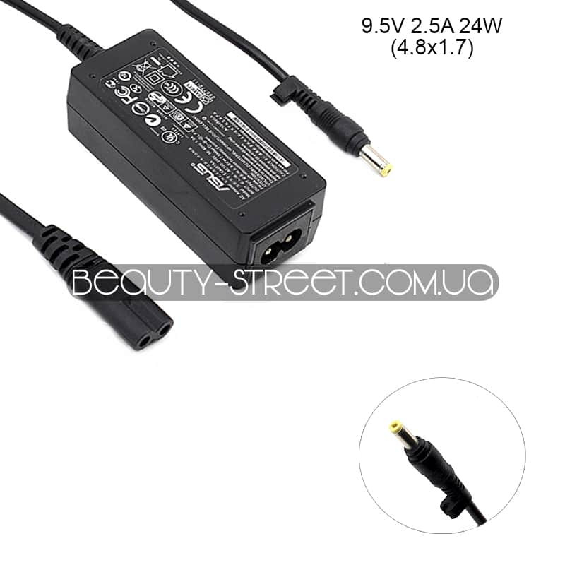Блок живлення для ноутбука Asus 9.5 V 2.5 A 24W 4.8x1.7 (B)