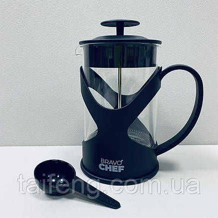 Френч-прес скляний 800 мл Bravo Chef BC-7302-800, фото 2