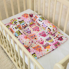 Матрац-позиціонер "Веселі Совенята" 55*75 см Betis Червоний з принтом