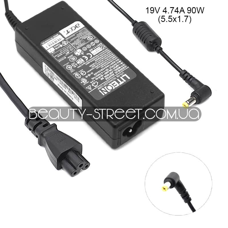 Блок живлення для ноутбука Acer 19V 4.74 A 90W 5.5x1.7 (A+)
