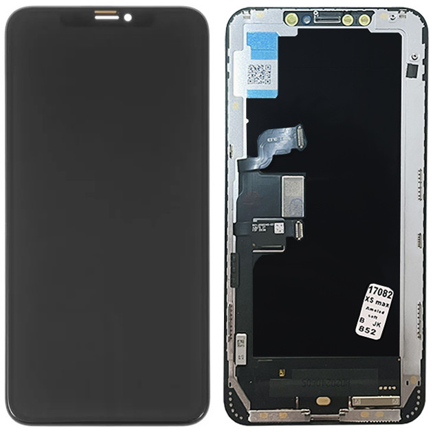 Дисплей iPhone XS Max у зборі із сенсором і рамкою black (JK Soft OLED)