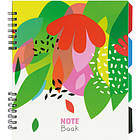 Promo Ціна! Блокнот Optima Flowers, B5 з розділювачами 120 аркушів, клітинка (O20356-17) - тільки на ZaGrosh.com.ua