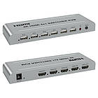 Promo Ціна! KVM свіч перемикач, 4 порта, HDMI USB, кнопка - тільки на ZaGrosh.com.ua