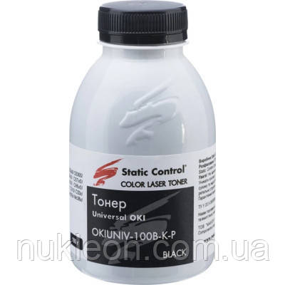 Популярний! Тонер OKI Universal Okidata 3 Glossy 100г black фасовка Static Control (OKIUNIV3-100B-K-P) - Краща якість тільки на