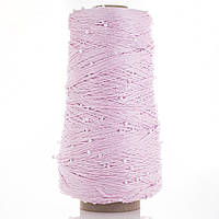 Намистини на Котонi № 19 рожевий + білі намистини (Пряжа нитки для в'язання)