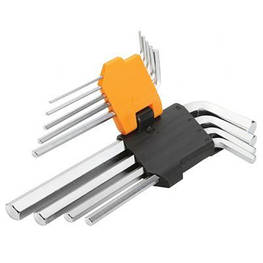 Набір інструментів Tolsen шестигранних ключів 9 шт 1.5-10 мм (20048) - оригінал