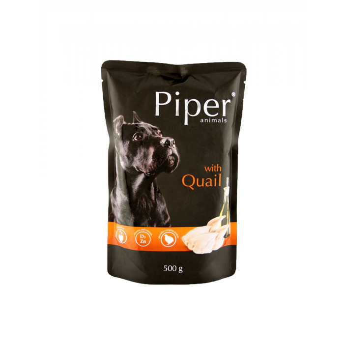 Вологий корм, пауч для собак "DN Piper" з перепілкою, 500 г, фото 1