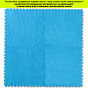 Підлога-пазл плюшевий БЛАКИТНИЙ 60*60*1cm (D) SW-00002091, фото 7