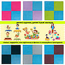 Підлога-пазл плюшевий БЛАКИТНИЙ 60*60*1cm (D) SW-00002091, фото 8