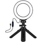 Promo Ціна! Набір блогера Puluz Ring USB LED lamp PKT3058B 4.7" + tripod 12 см (PKT3058B) - тільки на ZaGrosh.com.ua