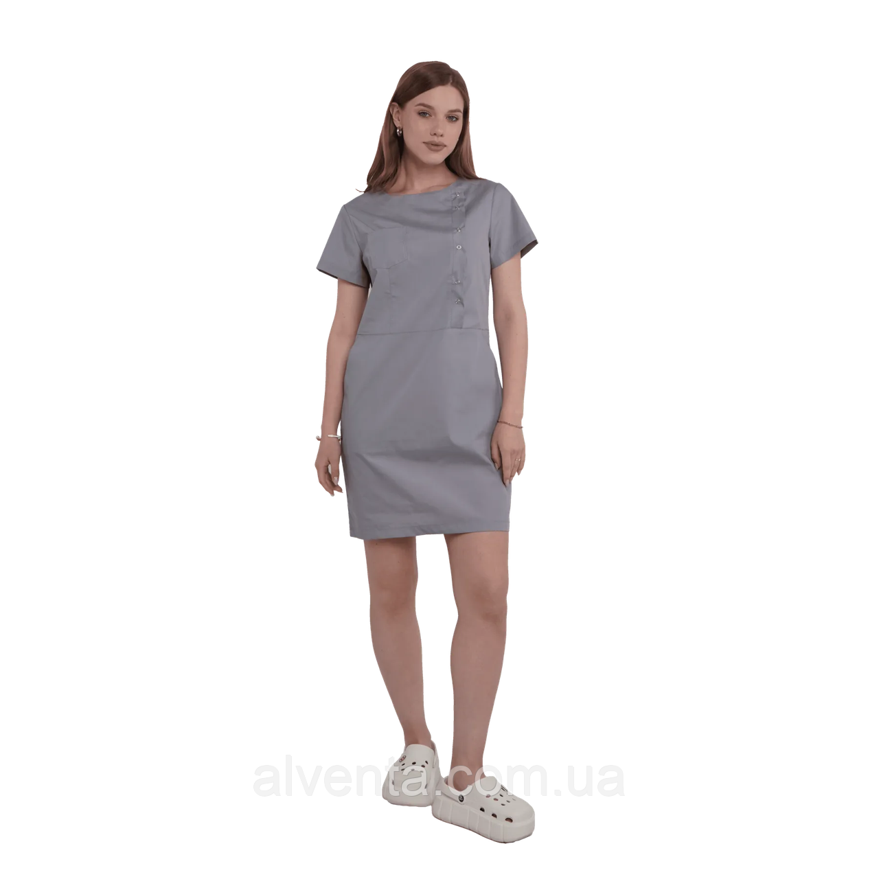 Медична Сукня Марокко Світло-сірий (легка тканина)