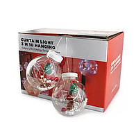 Популярний! Гірлянда Xmas WW-1 Copper curtain ball lamp 7258 Ялинка, тепле біле світло - Краща якість тільки на Nukleon.com.ua
