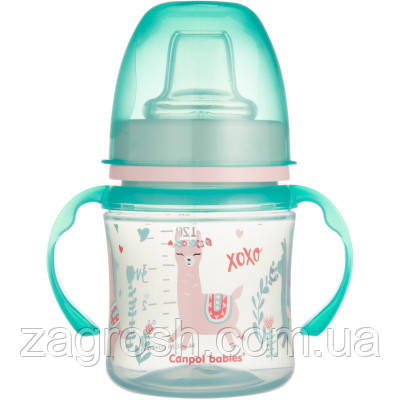 Promo Ціна! Поїльник-непроливайка Canpol babies EasyStart 120 мл - Sweet Fun зелена (35/207_gre) - тільки на ZaGrosh.com.ua