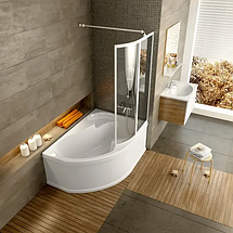 Штора для ванної Ravak VSK2 ROSA II 150х95 см L біла прозоре скло, фото 3