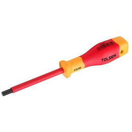 Викрутка Tolsen Premium діелектрична VDE шестигранна H 6.0х100 мм (V31006) - оригінал