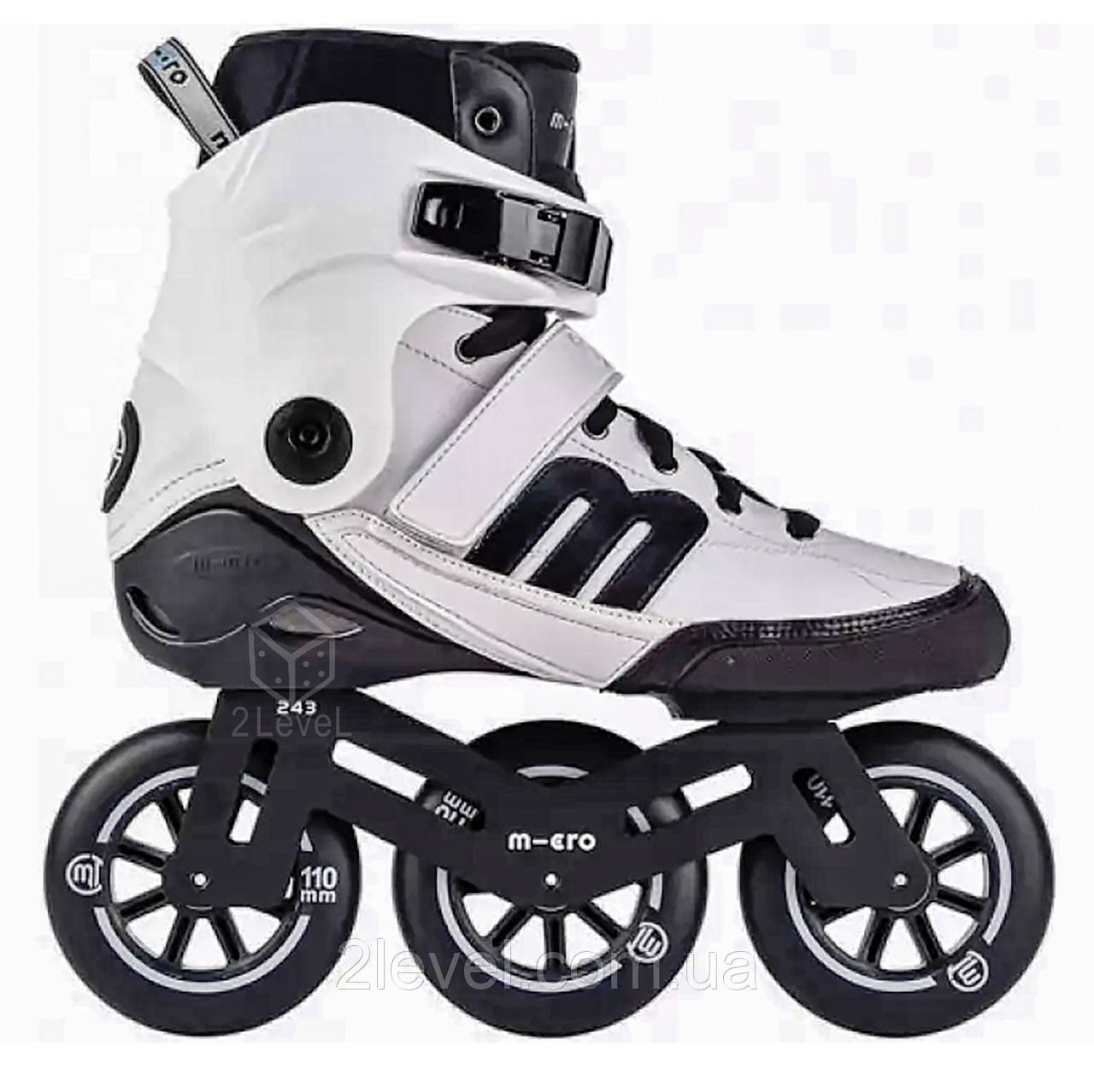 Ролики Micro Beat white Розмір 37-38 Білі Якісні роликові ковзани Micro Beat Ролики Micro