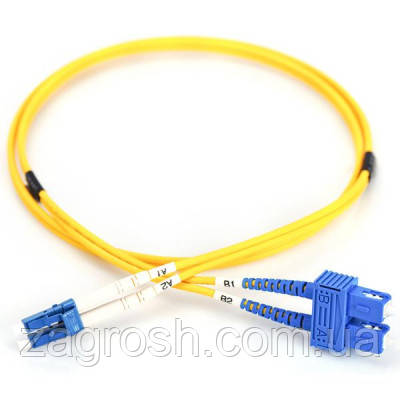Promo Ціна! Оптичний патчкорд Digitus LC/UPC-SC/UPC,9/125,OS2,duplex,2m (DK-2932-02) - тільки на ZaGrosh.com.ua, фото 1