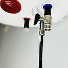 Запобіжний клапан з ручкою зі зливною трубкою хром (1м) , 8bar, Boiler Series KVANT, фото 2