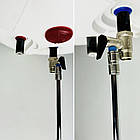 Запобіжний клапан з ручкою зі зливною трубкою хром (1м) , 8bar, Boiler Series KVANT, фото 3