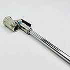 Запобіжний клапан з ручкою зі зливною трубкою хром (1м) , 8bar, Boiler Series KVANT, фото 5