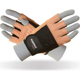 Рукавички для фітнесу MadMax MFG-444 Fitness Brown XL (MFG-444-Brown_XL) - оригінал