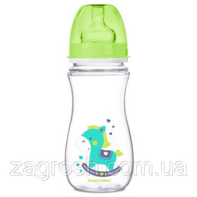 Promo Ціна! Пляшечка для годування Canpol babies Easystart Кольорові звірята 300 мл Бірюзова (35/204) - тільки на ZaGrosh.com.ua