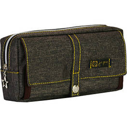 Пенал Cool For School 2 відділення Коричневий (J-2628-brown) - оригінал