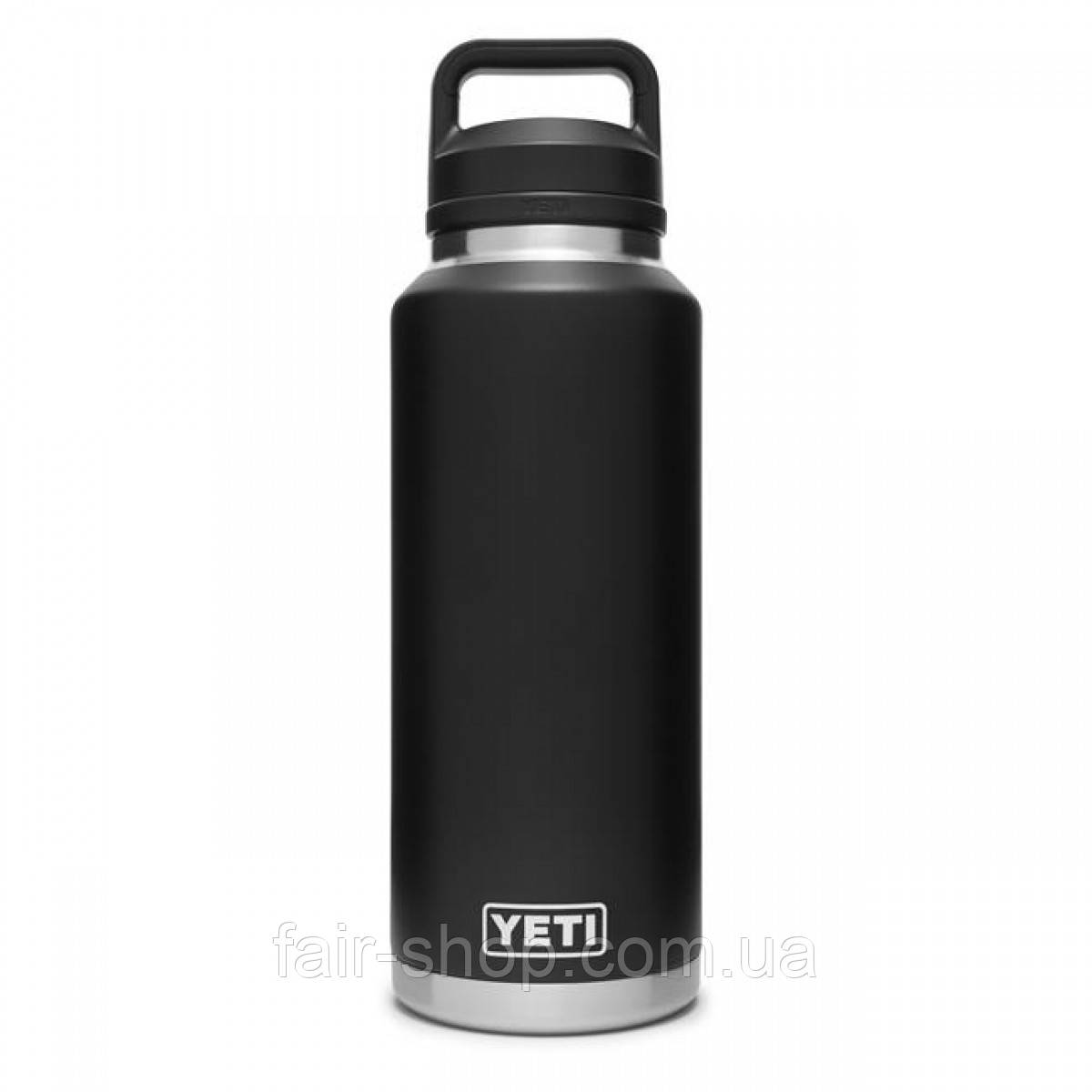 Термос YETI Rambler 46oz. Bottle With Chug Cap Black, оригінал. Доставка з США/ЄС протягом 14 днів, фото 1