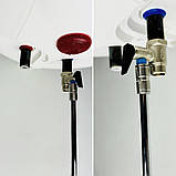 Запобіжний клапан з ручкою зі зливною трубкою хром (1м) , 8bar, Boiler Series KVANT, фото 3