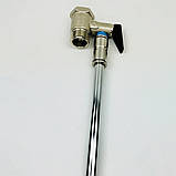 Запобіжний клапан з ручкою зі зливною трубкою хром (1м) , 8bar, Boiler Series KVANT, фото 6